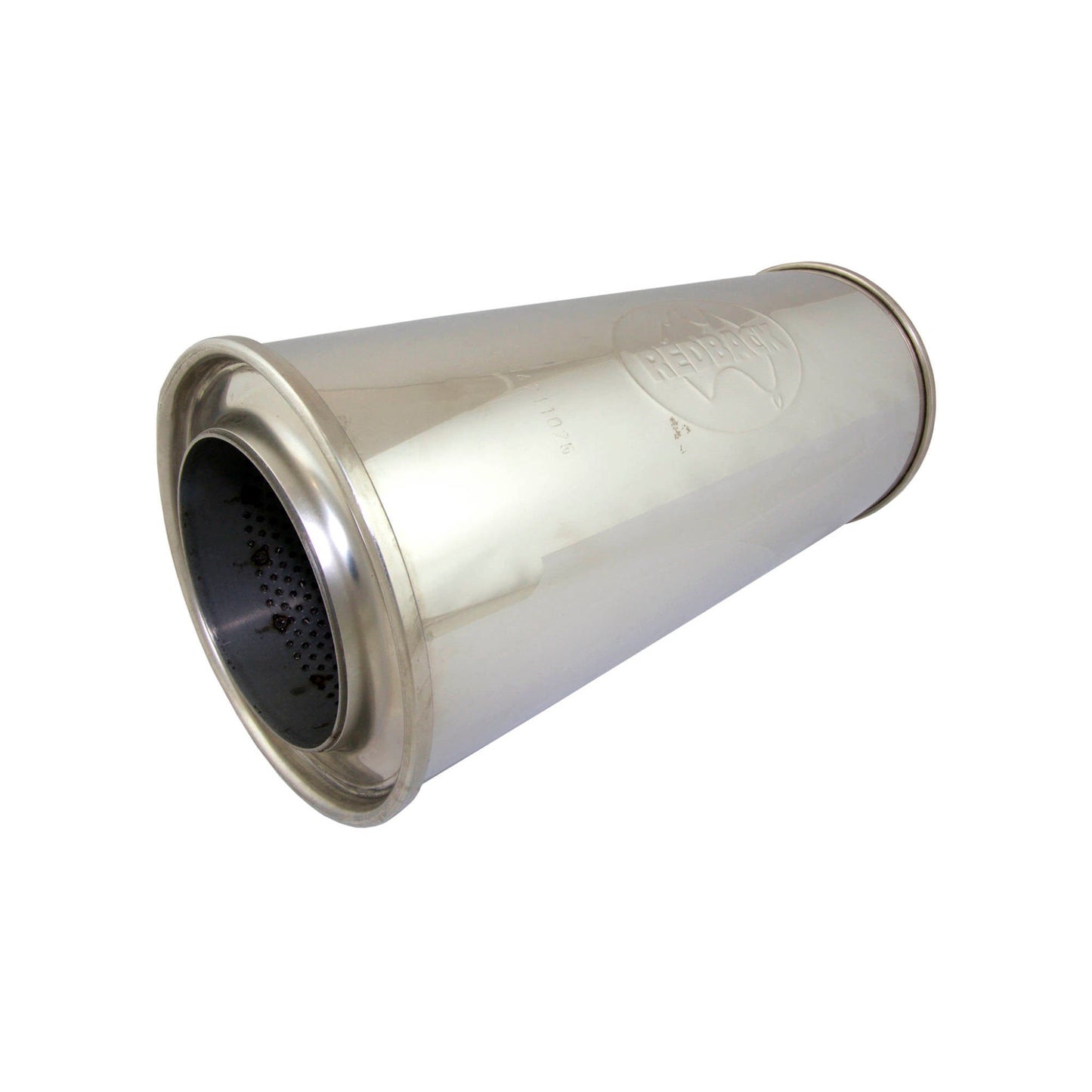 4" Performance Muffler Centre/Centre - 6" Round, 14" Long, 304 SS