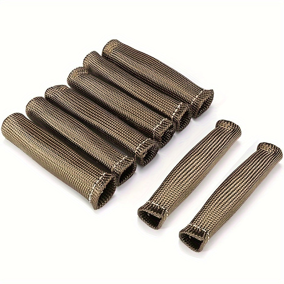 8 Pack of Spark Plug Boot Heat Sleeves 6" x 1" Heat Resistant Wire Protector