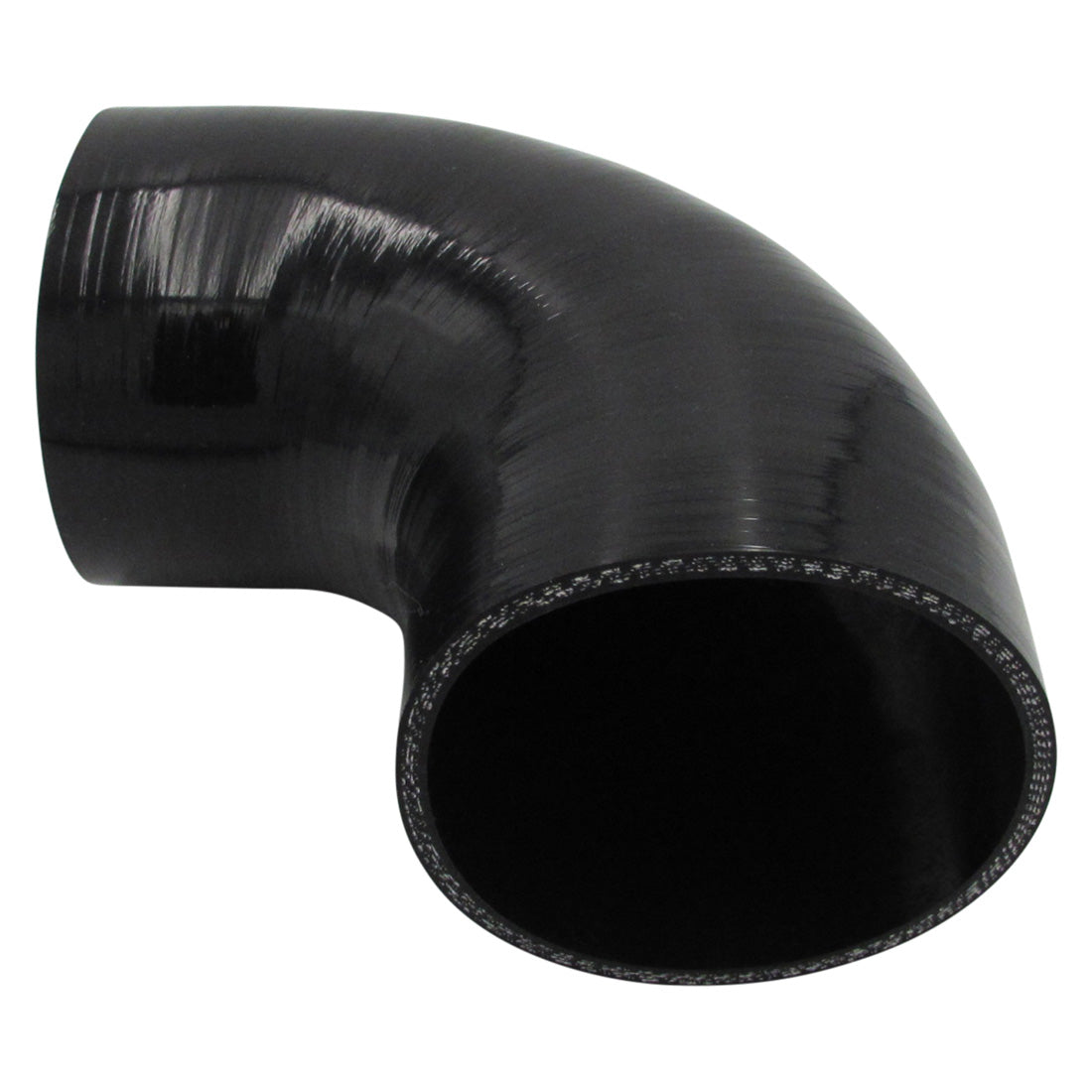 GASO 90 Degree Standard Elbow 4" (102mm) Silicone Hose Black