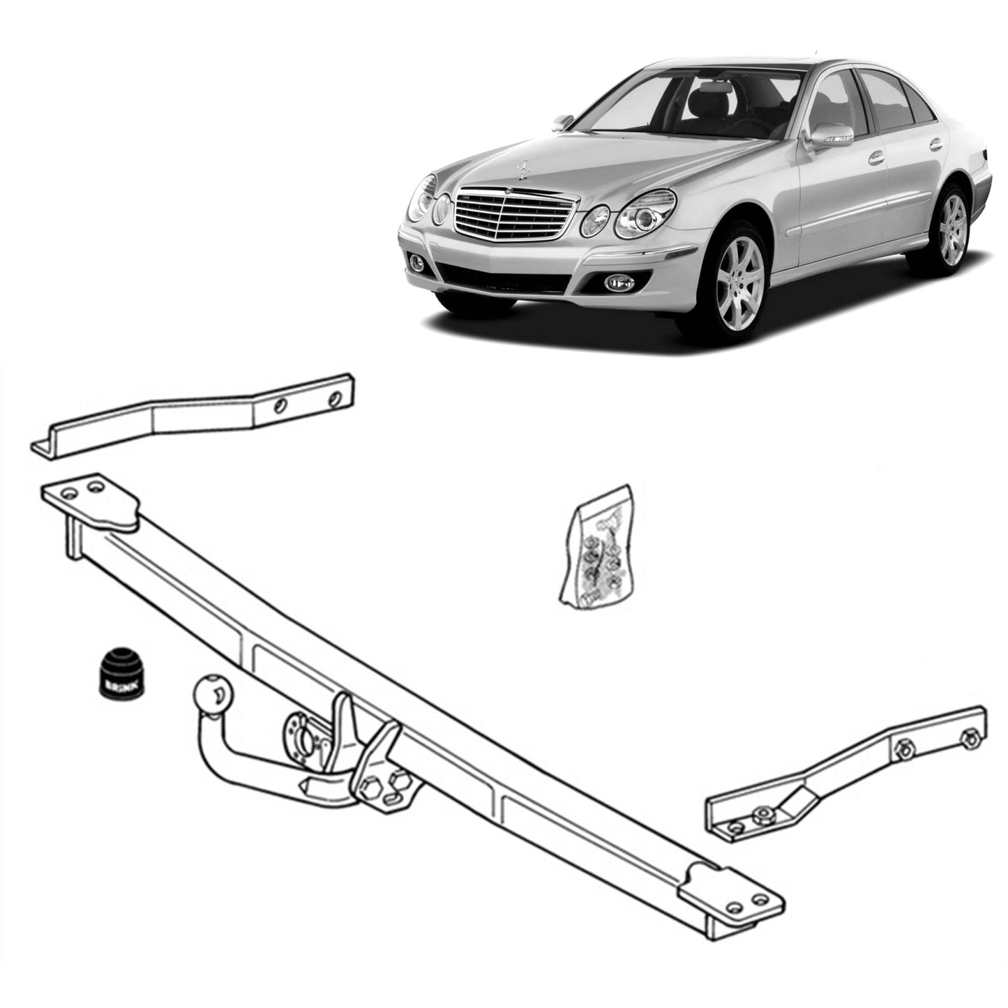Brink Towbar European for MERCEDES-BENZ E-CLASS (06/1995 - 08/2002)