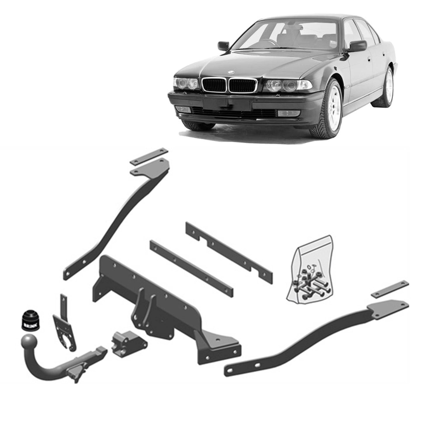 Brink Towbar European for BMW 7 (03/1994 - 07/2001)