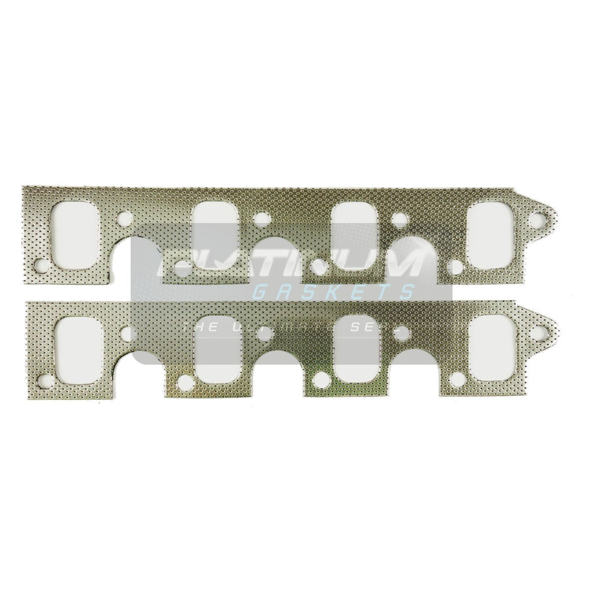 Ford 2V Cleveland 2" Oval Port Header Flange Polished 304 Stainless Steel - Pair
