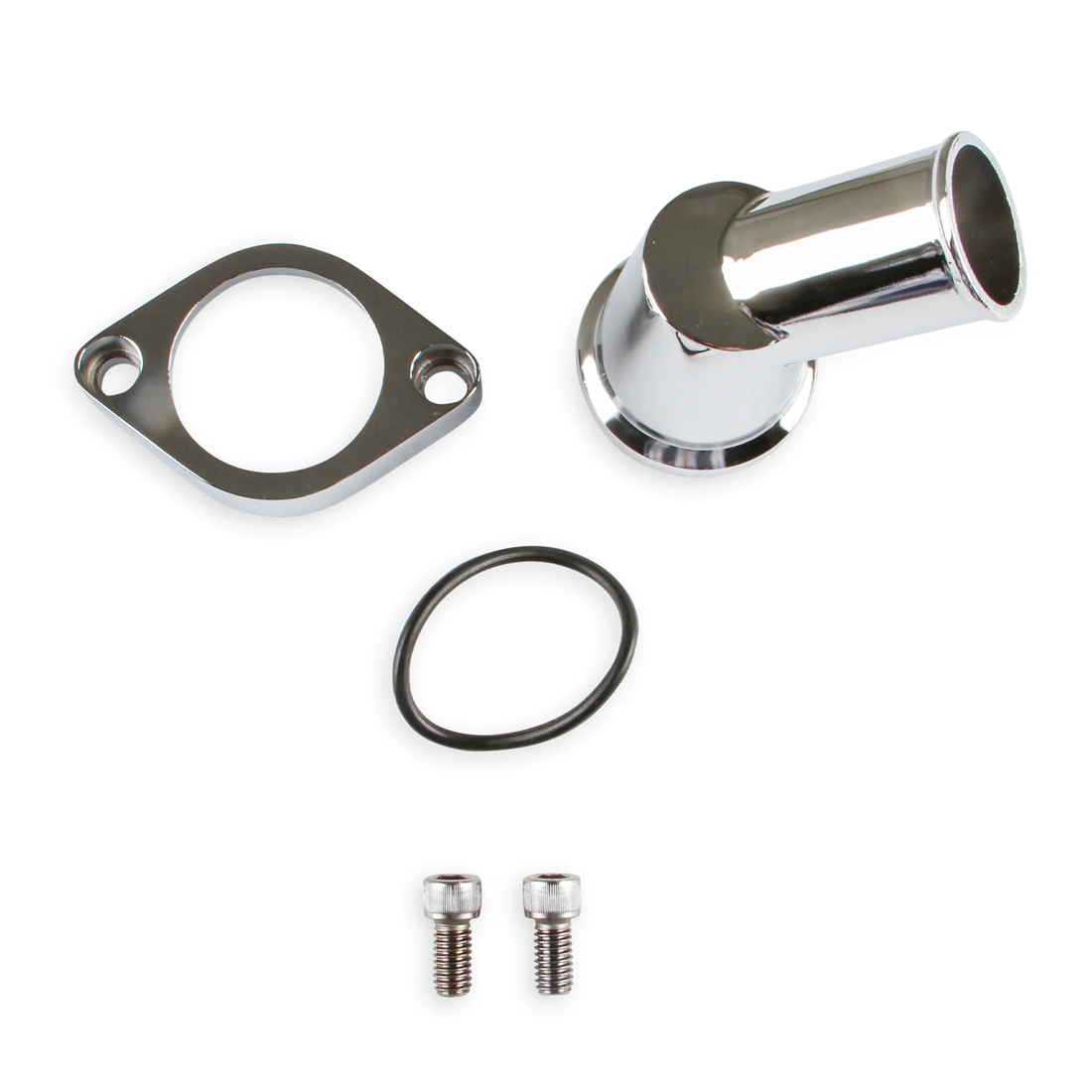 GASO Thermostat Housing Late SBC BBC Chrome 45º Swivel 327 350 396 454 1967-1975