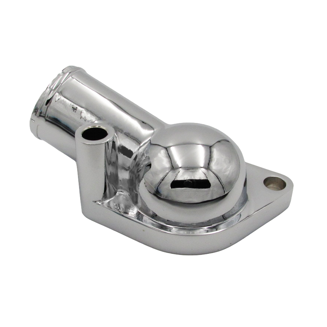 GASO Thermostat Housing Late SBC BBC Chrome Die-cast 1966–1975 Chevrolet V8