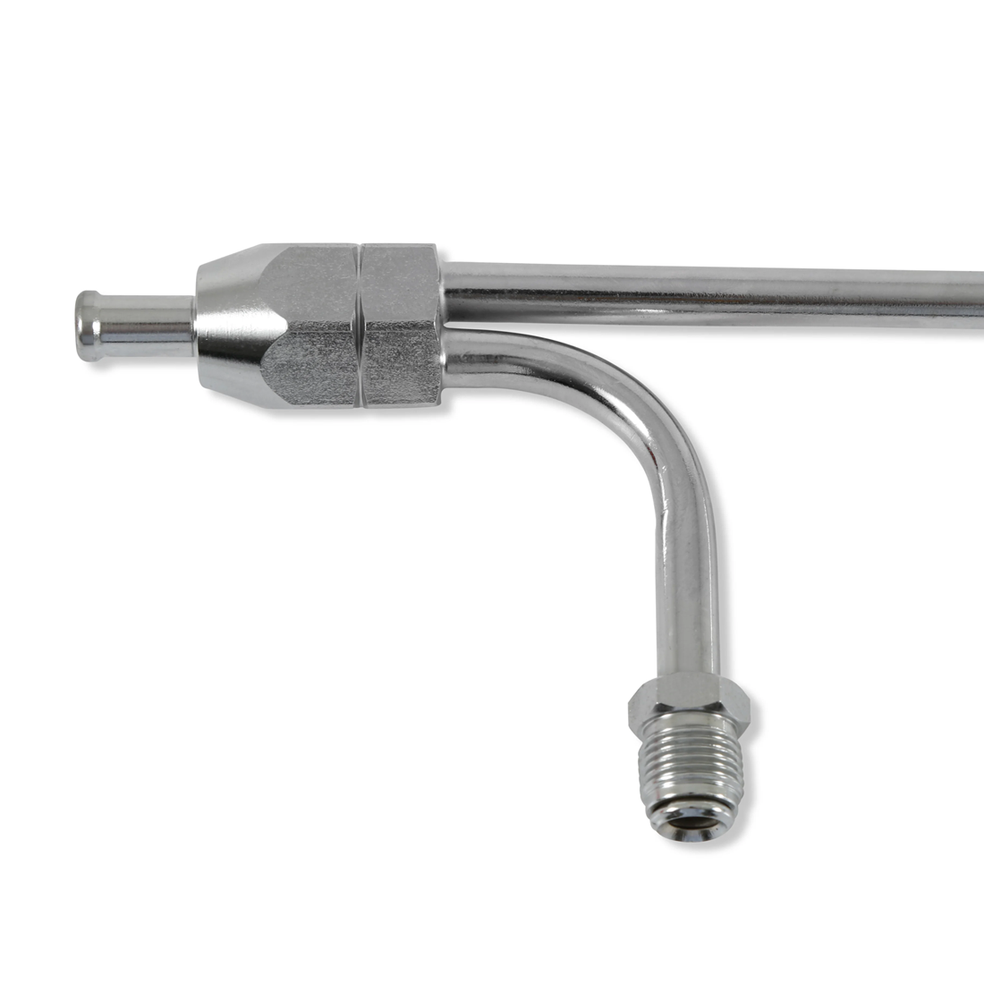 GASO Chrome Fuel Line Dual Inlet For 8-21/32" Inch Centres Holley 4BBL Carbs