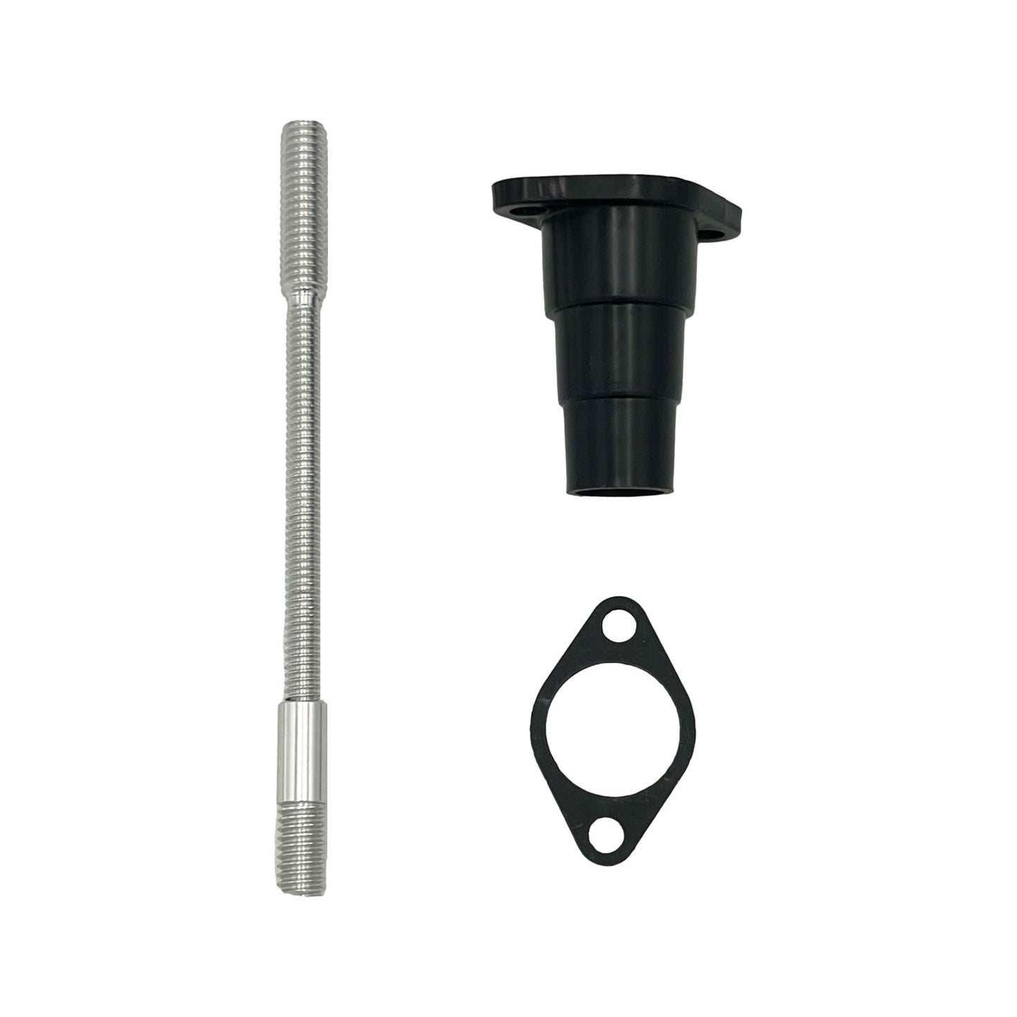 9″ x 2" Satin Chrome Air Cleaner with Washable Cotton Gauze Filter Element