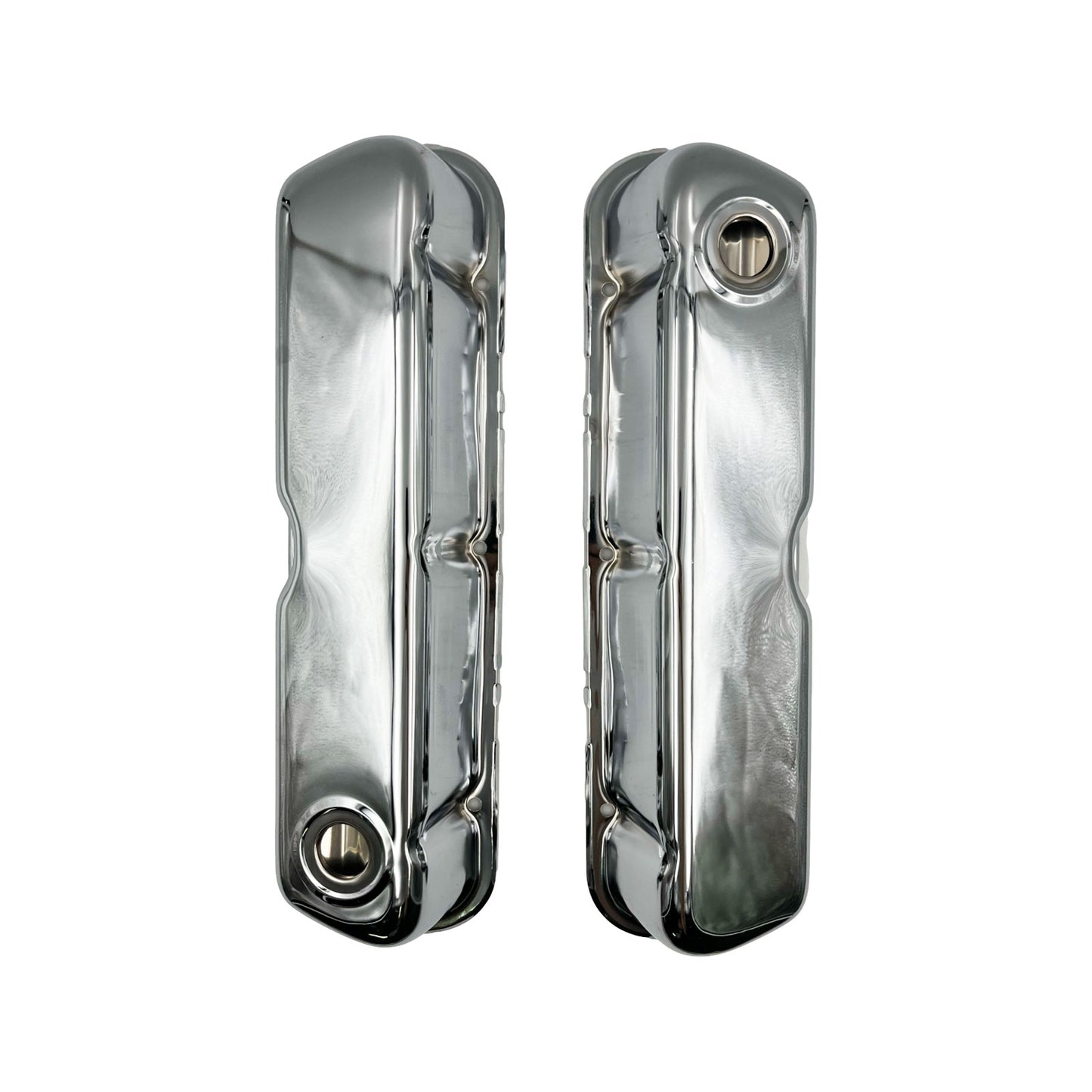 Chrome Valve Covers Ford Windsor V8 260 289 302 351 Baffled OEM Height