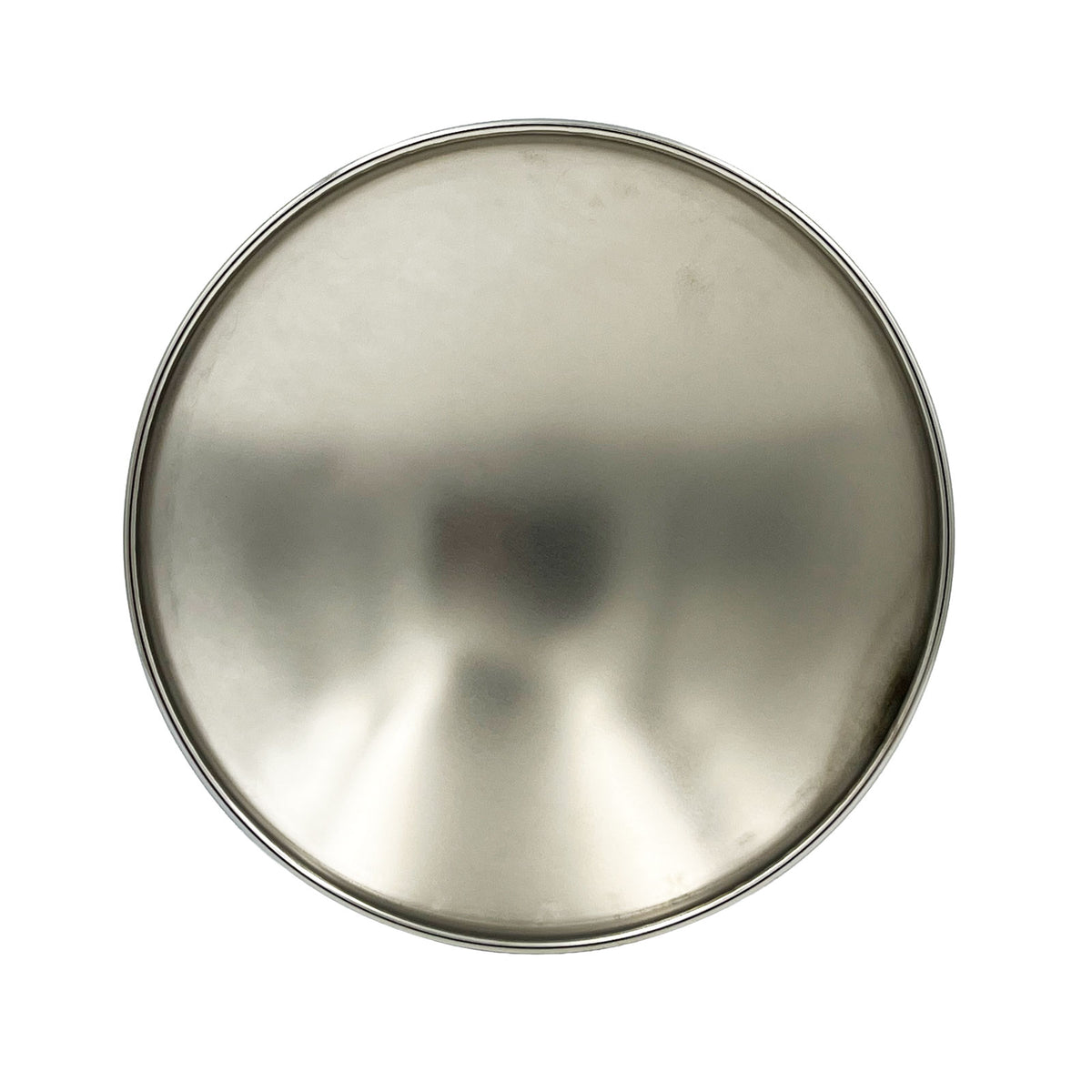 Triple Chrome-Plated Steel Baby Moon Hub Caps, 10-1/8" ID, Complete Set of 4