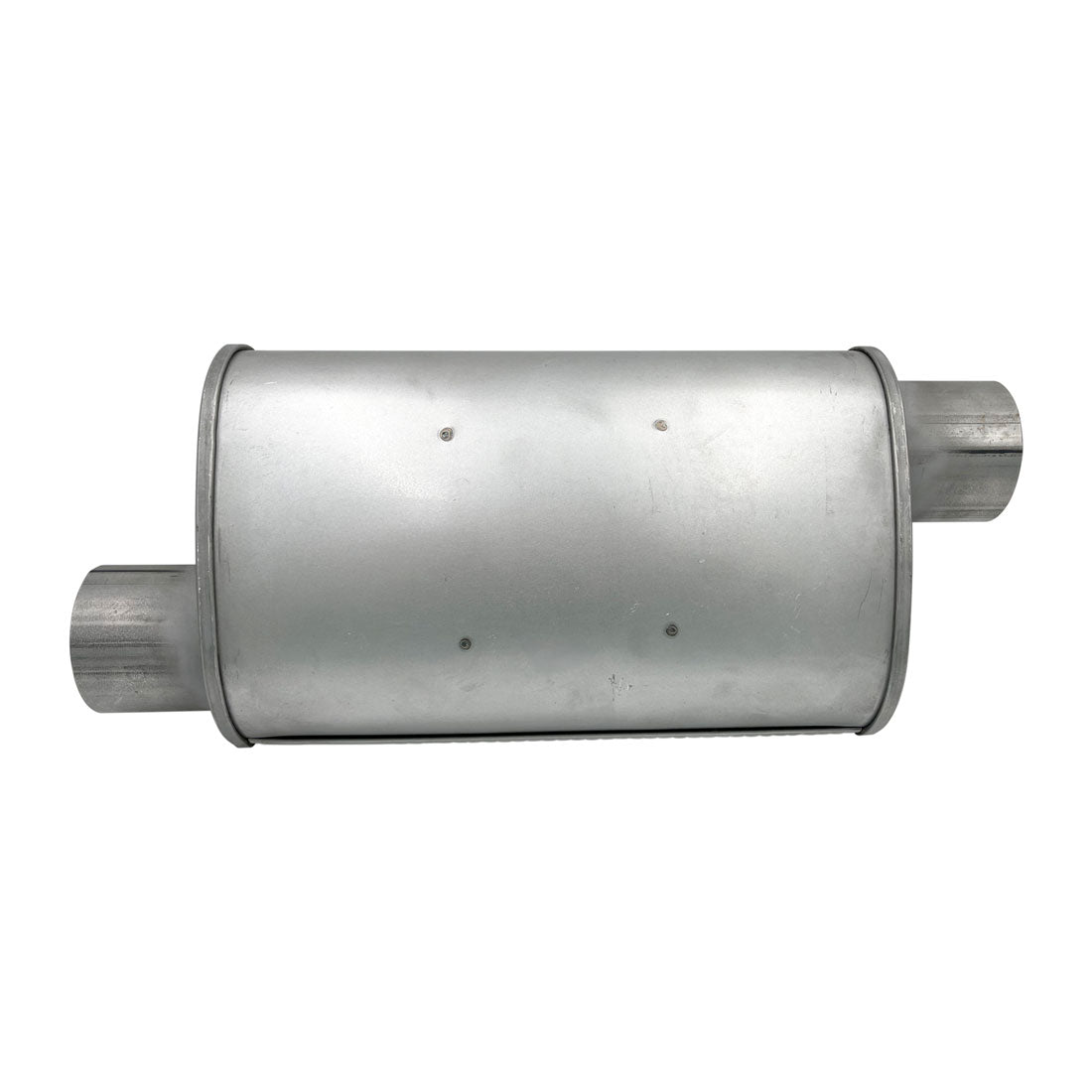 GASO Oval Muffler 3" Inch ID Offset/Offset 9" x 5" x 14" - Straight through (Chambered)
