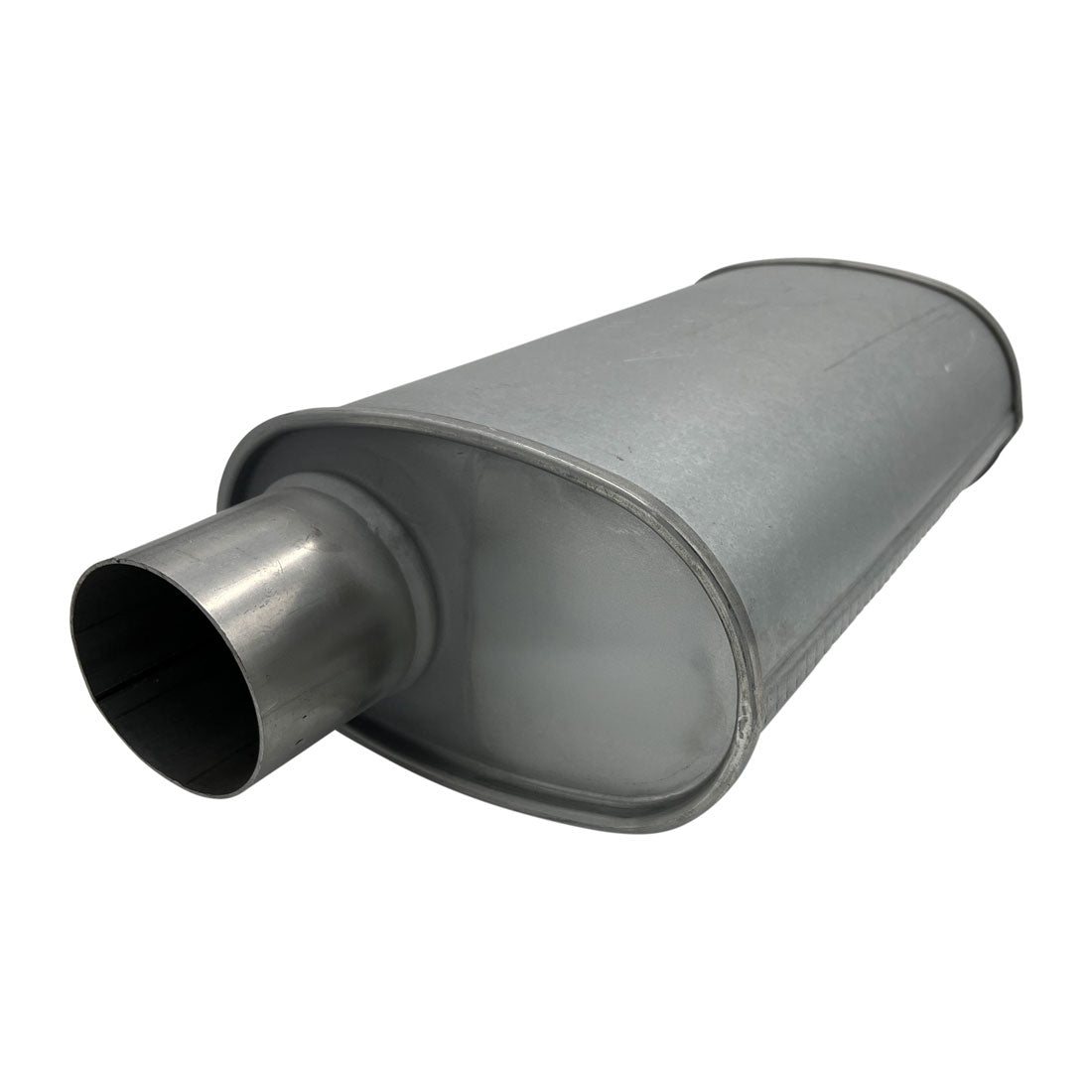 GASO Oval Muffler 3" Inch ID Offset/Centre 9" x 5" x 14" - Straight Through
