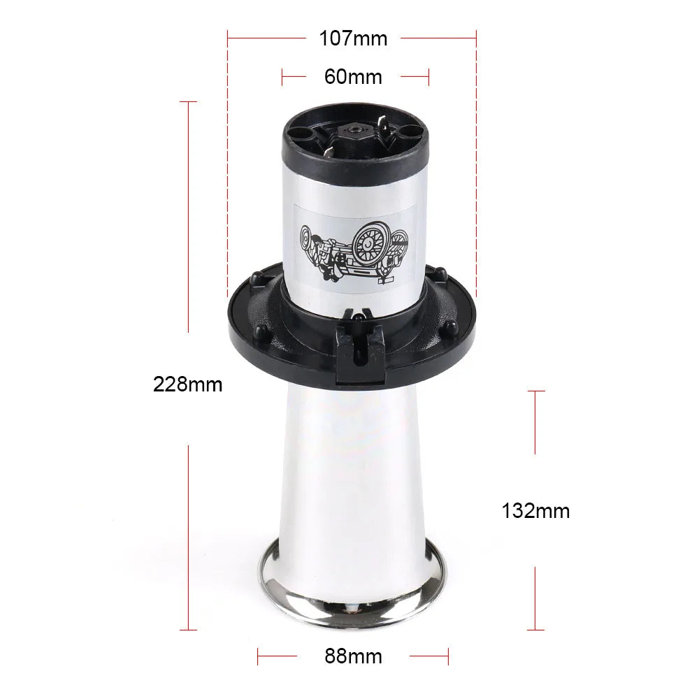 12V Aah-ooh-gah Klaxon Horn - Classic Vintage Car Air Horn