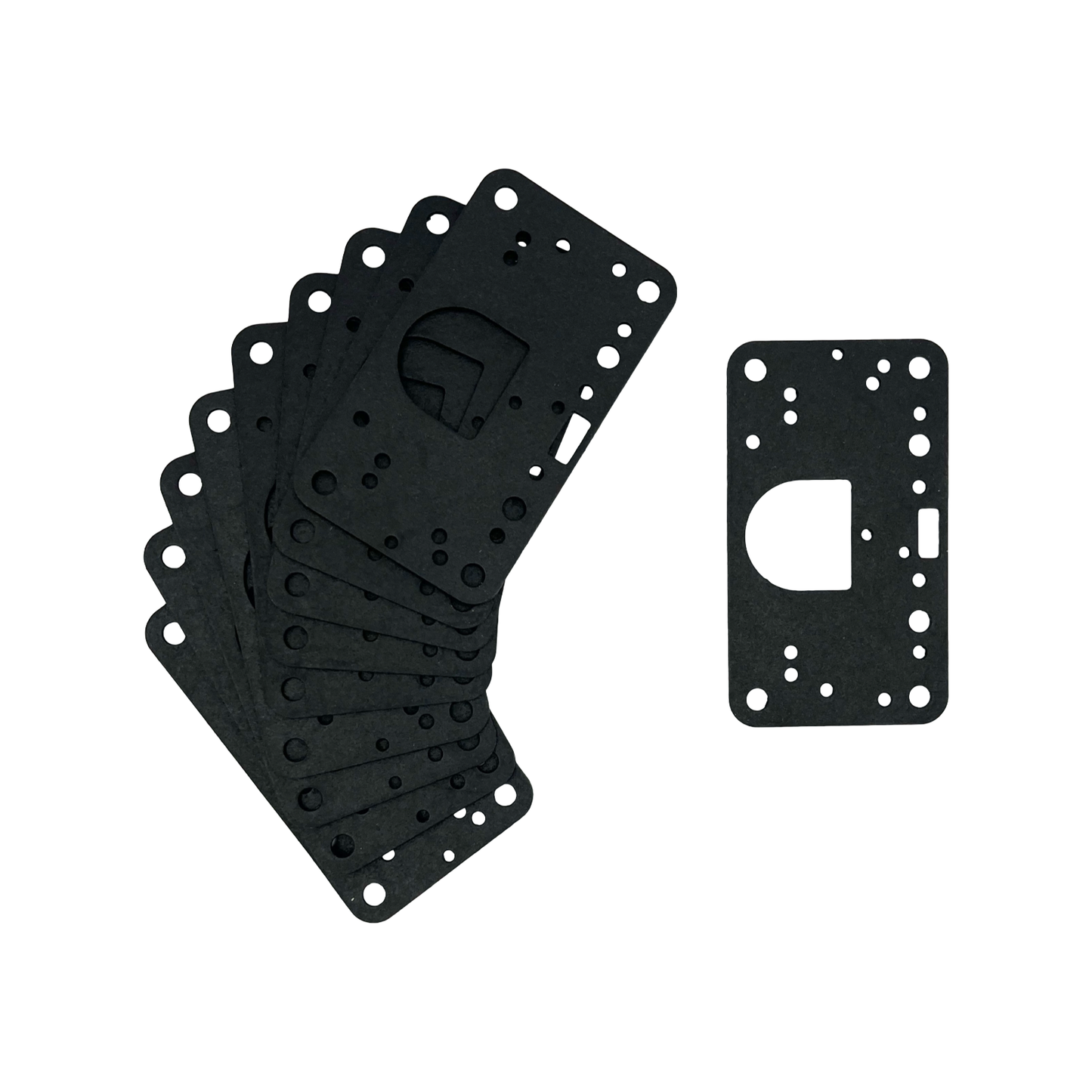 Holley 390 465 600 650 750 850 Carby Metering Block Gaskets Squarebore Black 10 Pack