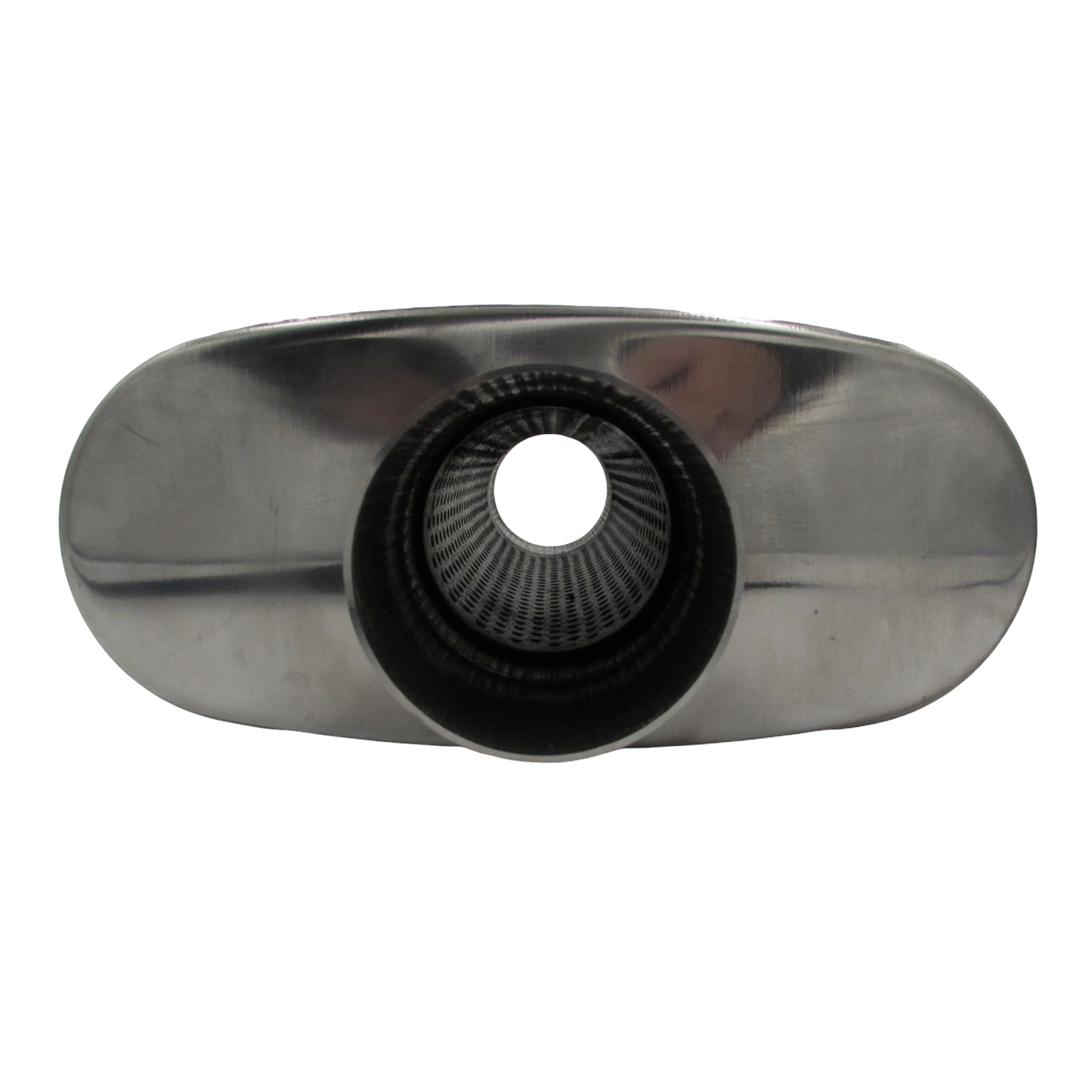 High-Performance 2.5" Competition Muffler Centre/Centre Polished Stainless Steel