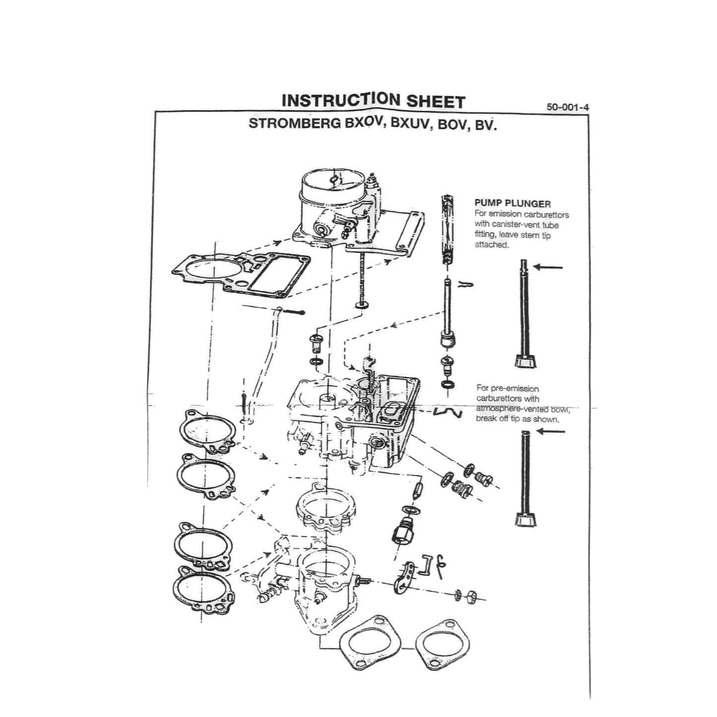 Holden Stromberg Grey Motor BXOV-1 Major Overhaul Rebuild Kit