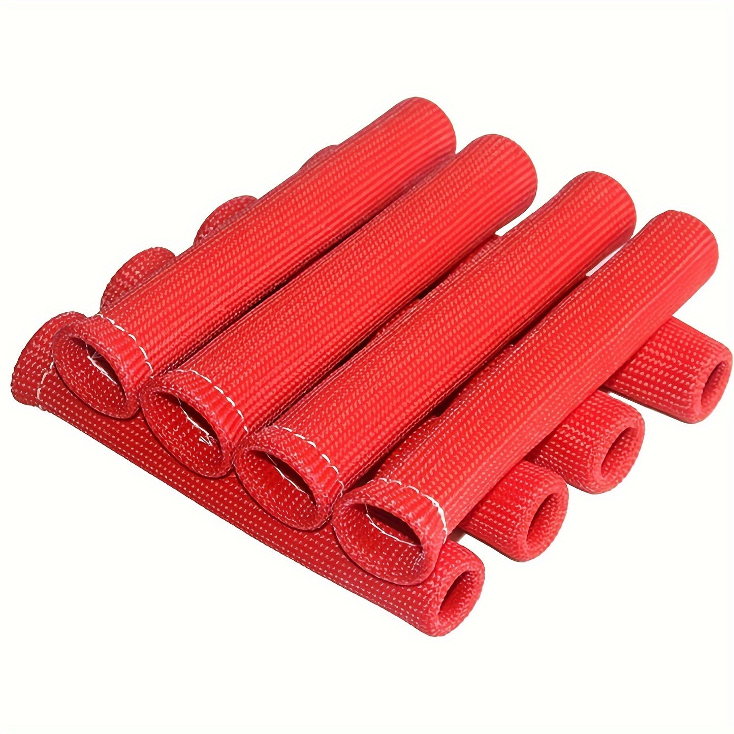 8 Pack of Spark Plug Boot Heat Sleeves 6" x 1" Heat Resistant Wire Protector