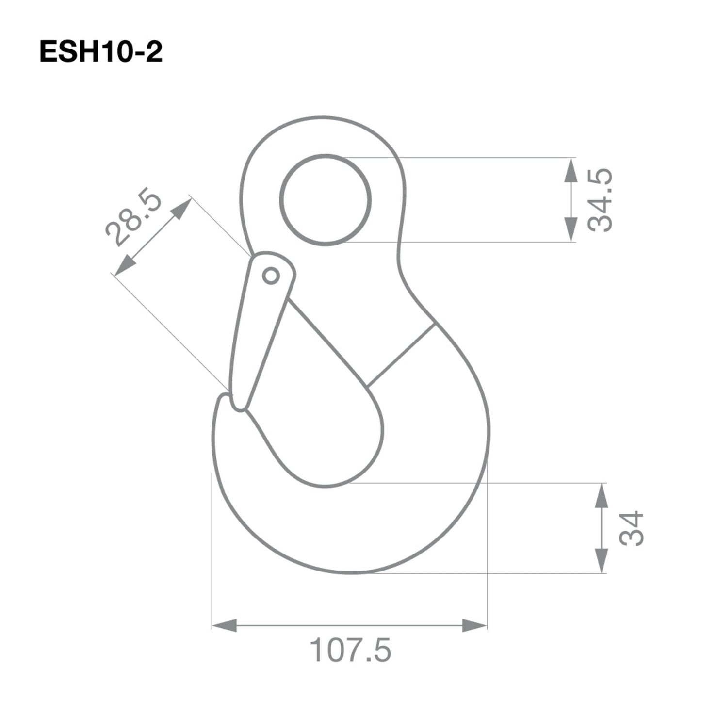 Eye Sling Hook G80 10mm 3.15T (Pair)