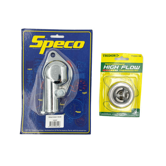 Speco Thermostat Housing & 82°C Thermostat Holden 6 Cylinder 149 161 179 186 202