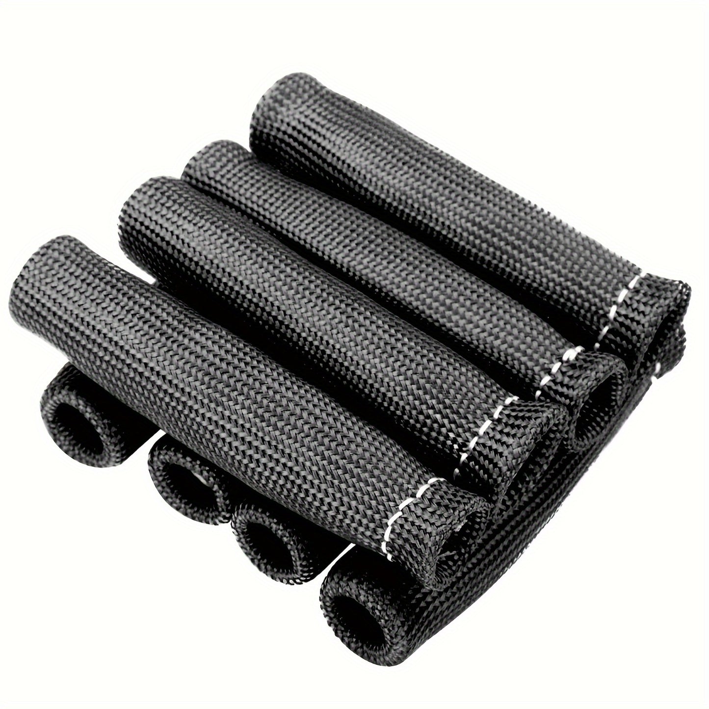 8 Pack of Spark Plug Boot Heat Sleeves 6" x 1" Heat Resistant Wire Protector