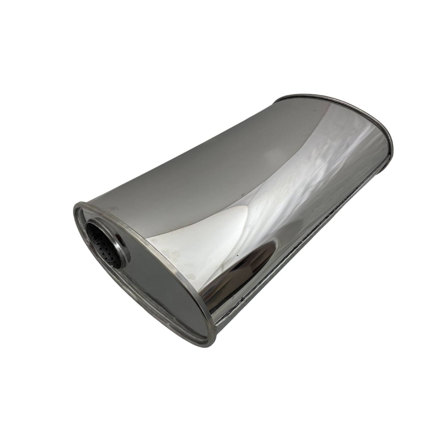 3" Performance Muffler Offset/Offset - 11" x 6" Oval, 20" Long, 430 SS