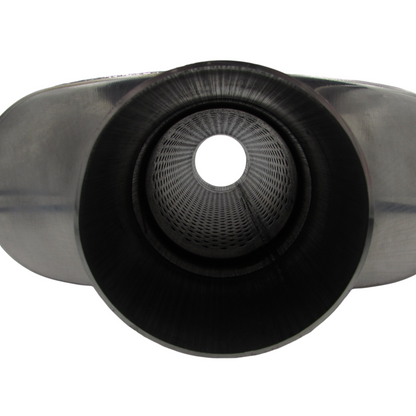 3" Competition Muffler 10x4x14 Oval 409 Polished Stainless Steel Centre/Centre
