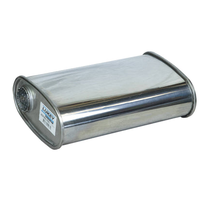 2" Performance Lukey Muffler Offset/Centre - 8" x 4" Oval, 14" Long, 430 SS
