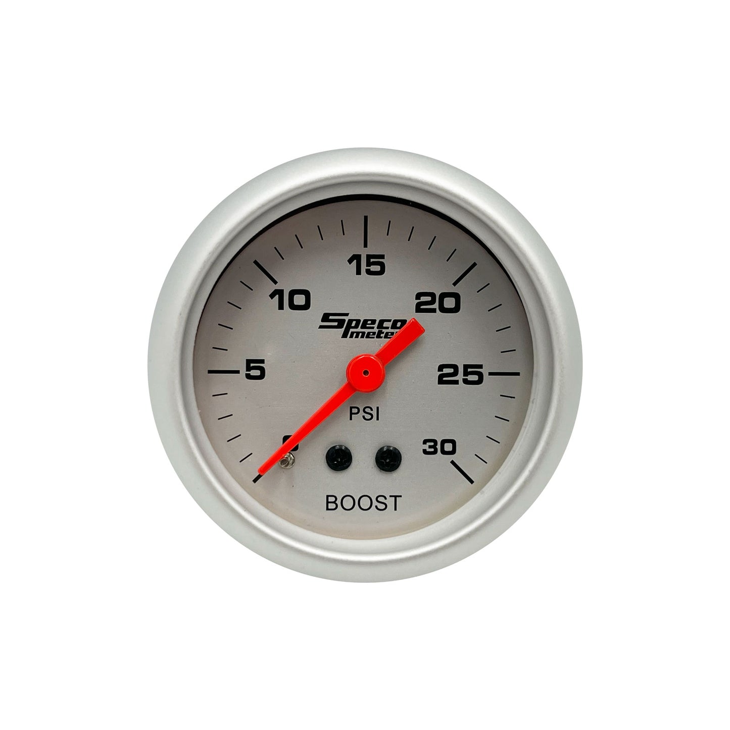 Speco Mechanical Diesel Turbo Boost Gauge 0-30psi 52mm 2" Silver White Face