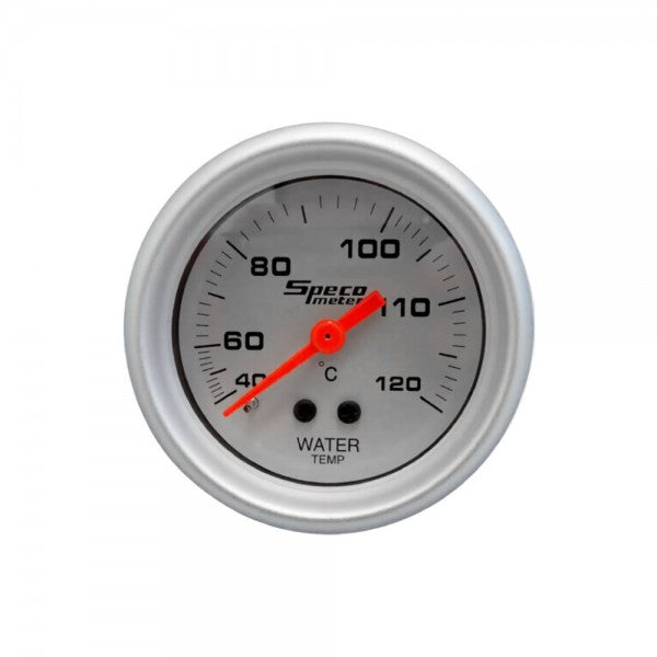 Speco Mechanical 2" Water Temperature Gauge & Sender 40°C to 120°C Silver 533-23