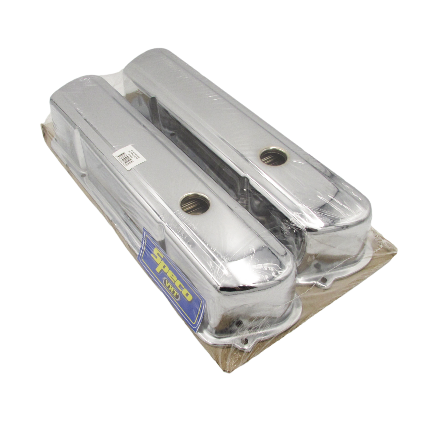 Speco Chrome Valve Covers Holden V8  253 308 Smooth 3.5" High & Gaskets 551932 & 811372R