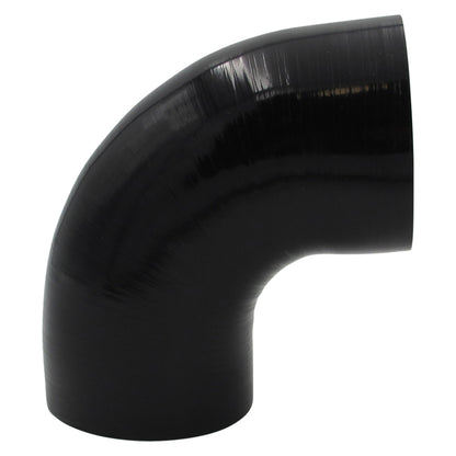 GASO 90 Degree Standard Elbow 4" (102mm) Silicone Hose Black