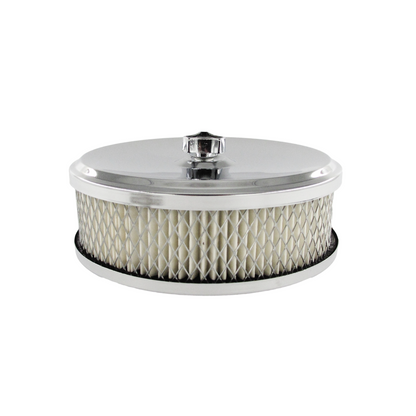 Speco 6-3/8" x 2" Inch Chrome Air Cleaner with 2-5/16" Neck suit Stromberg Carburettor Holden 6