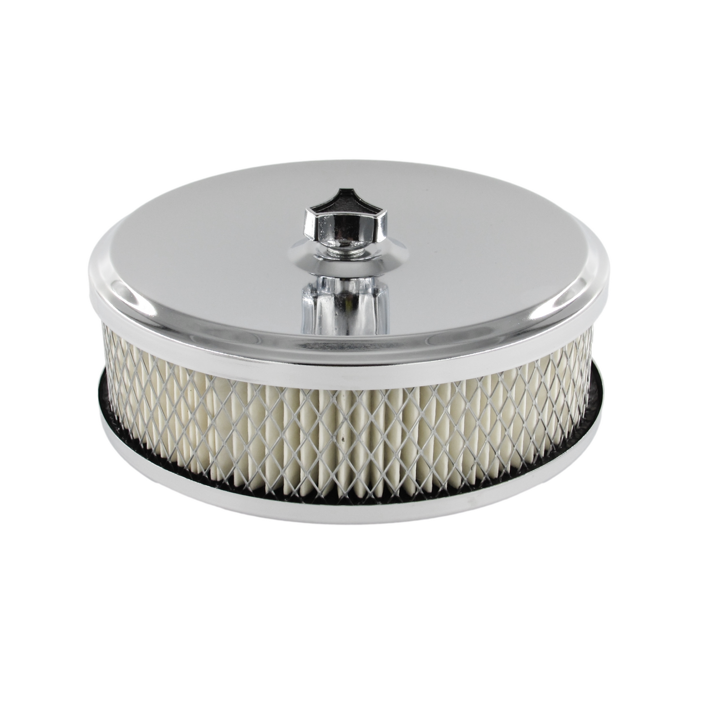 Speco 6-3/8" x 2" Inch Chrome Air Cleaner with 2-5/16" Neck suit Stromberg Carburettor Holden 6