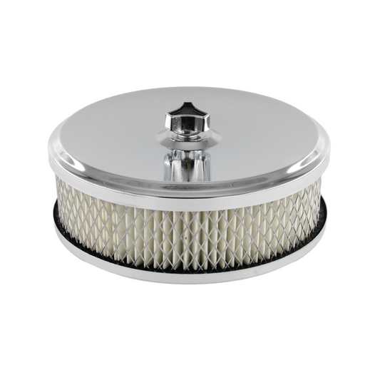 Speco 6-3/8" x 2" Inch Chrome Air Cleaner with 2-5/16" Neck suit Stromberg Carburettor Holden 6