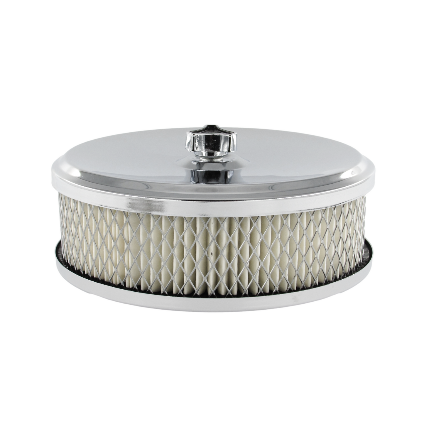 Speco 6-3/8" x 2" Inch Chrome Air Cleaner with 2-5/16" Neck suit Stromberg Carburettor Holden 6