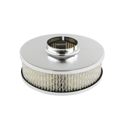 Speco 6-3/8" x 2" Inch Chrome Air Cleaner with 2-5/16" Neck suit Stromberg Carburettor Holden 6