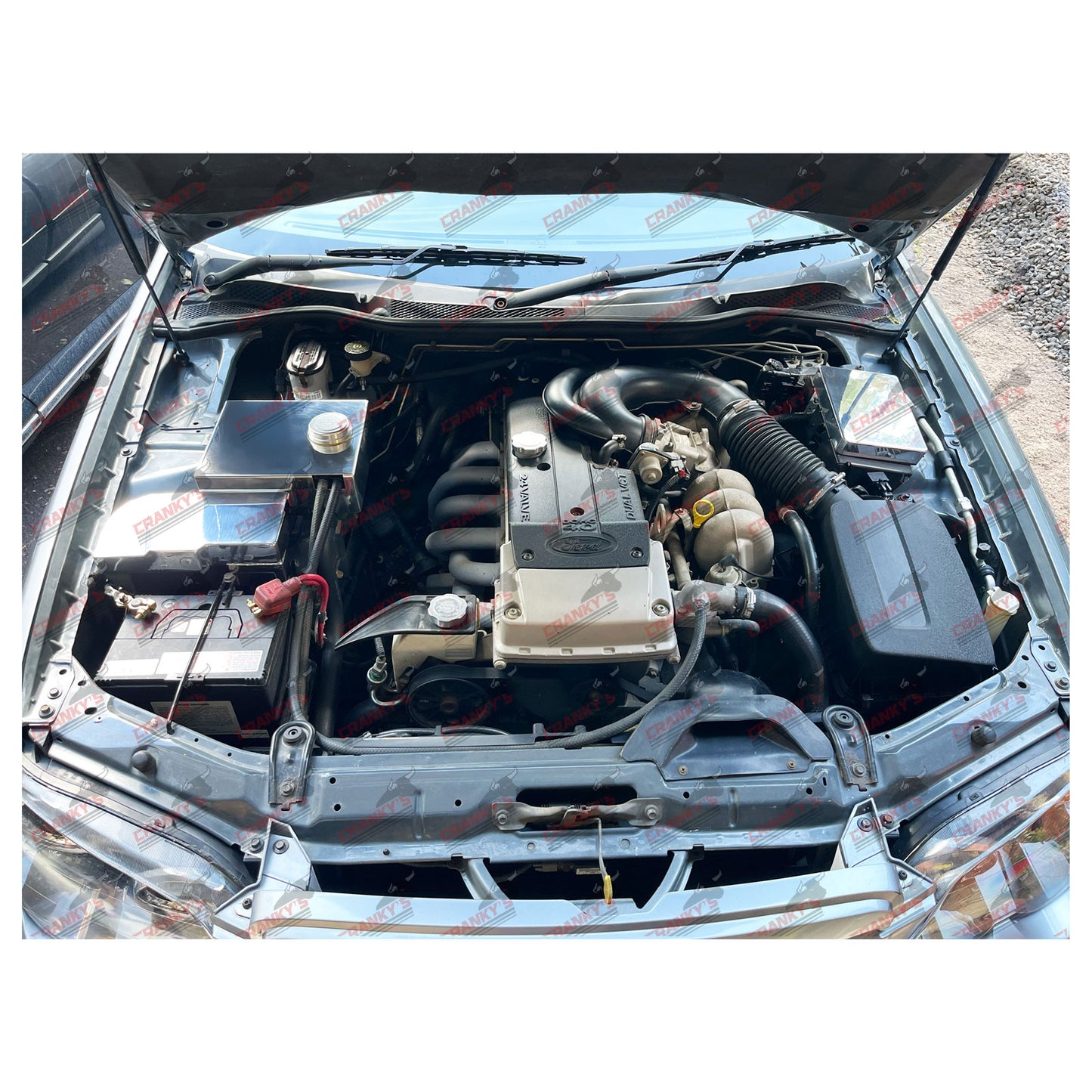 Ford BA/BF XR6 Six Piece Polished Aluminium Engine Dress-Up Kit Fuse ECU Coolant Caps