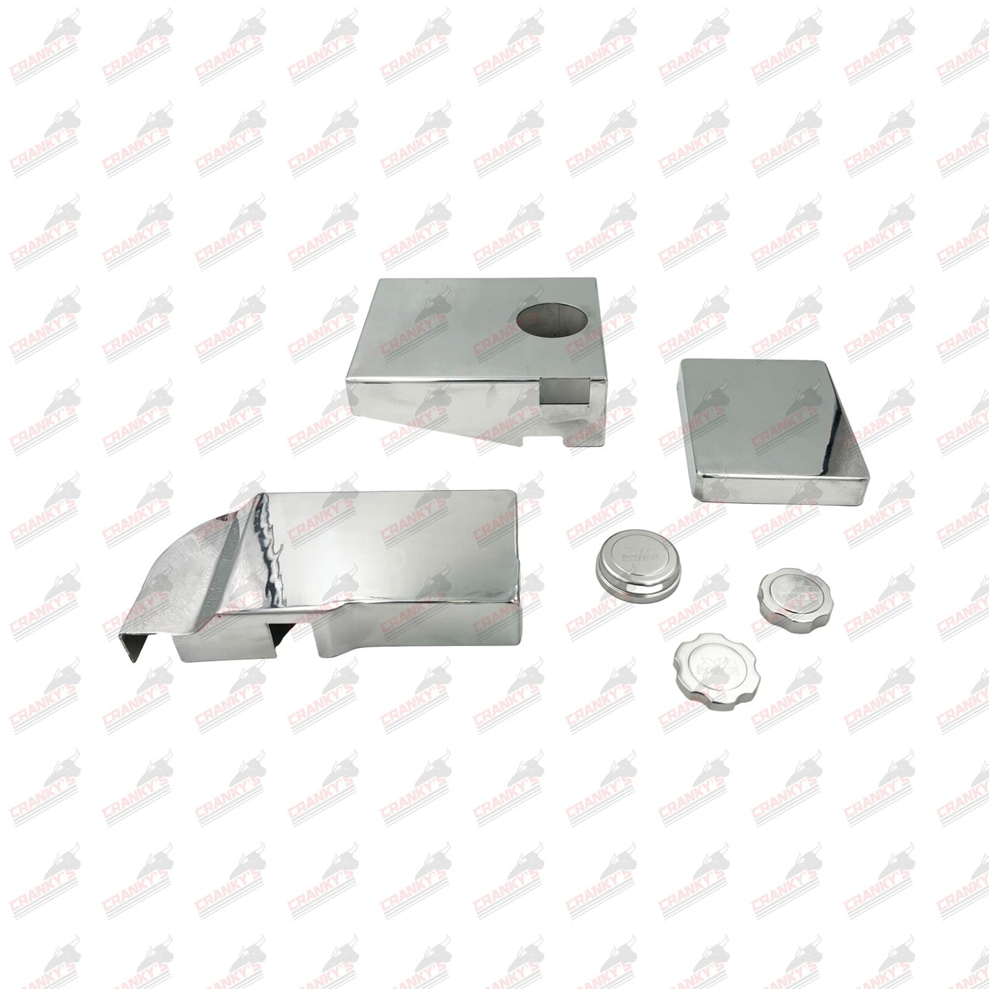 Ford FG XR6 Six Piece Polished Aluminium Engine Dress-Up Kit Fuse ECU Coolant Caps