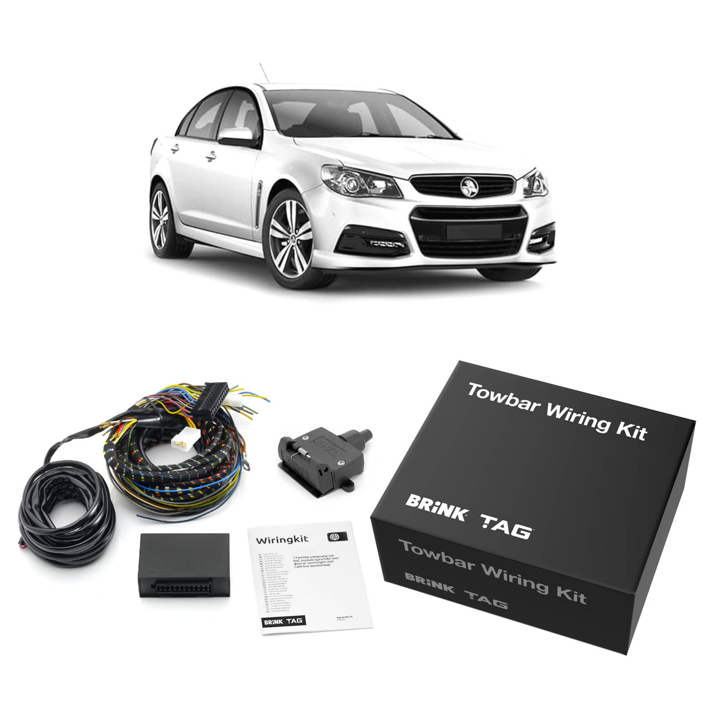 TAG Standard Duty Towbar and Direct Fit Wiring Harness for Holden Commodore VF Sedan (01/2013 - on)