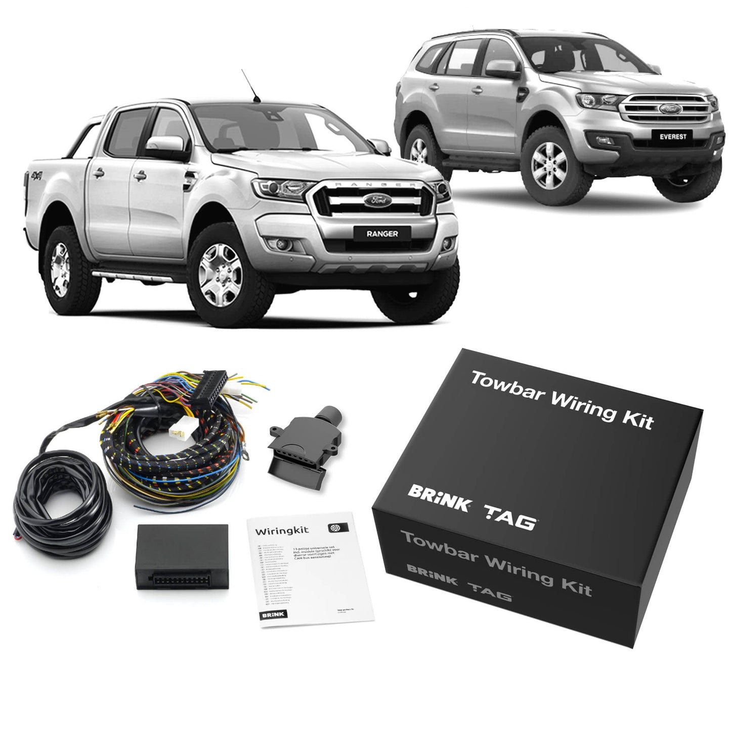 TAG Heavy Duty Towbar & Direct Fit Wiring Harness for Ford Everest (07/2015 - 05/2022)