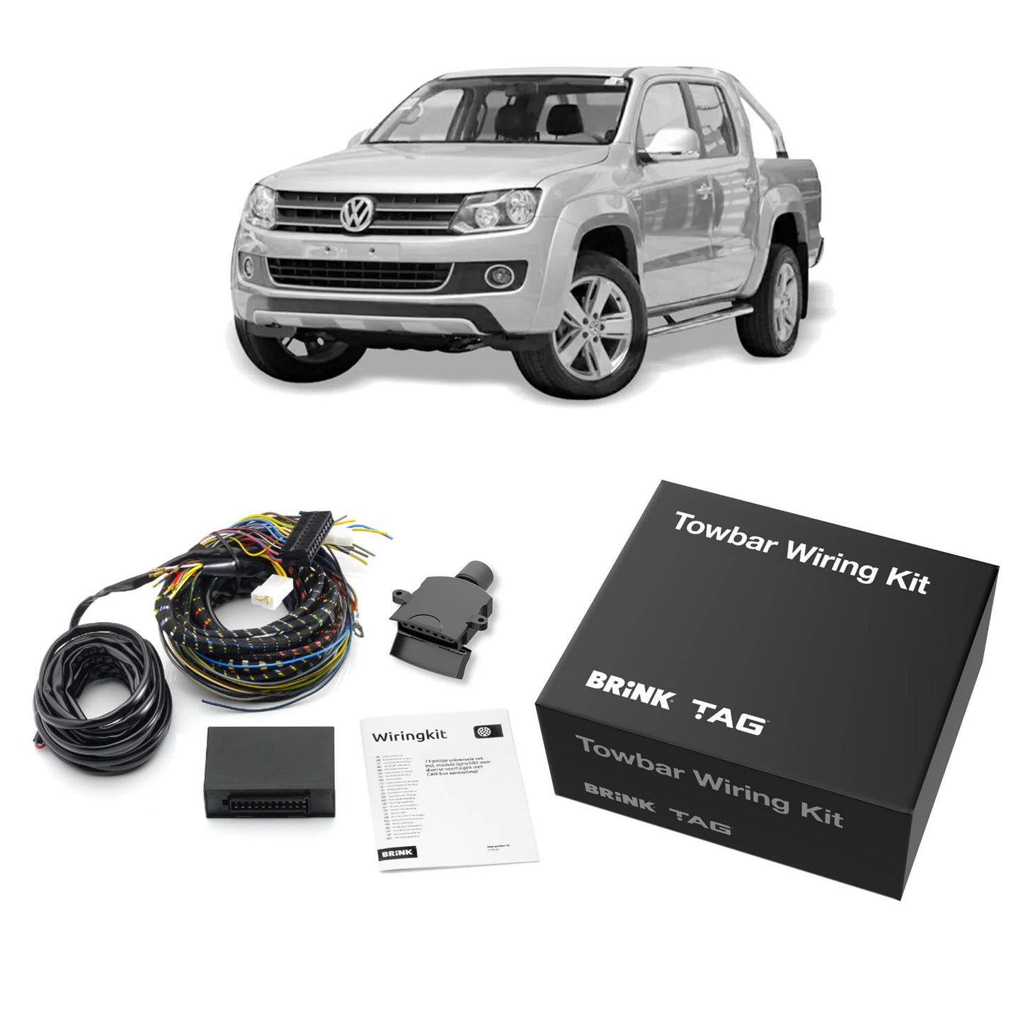 TAG Heavy Duty Towbar and Direct Fit Wiring Harness for Volkswagen Amarok 2H (02/2011 - 12/2022) - Tub No Step