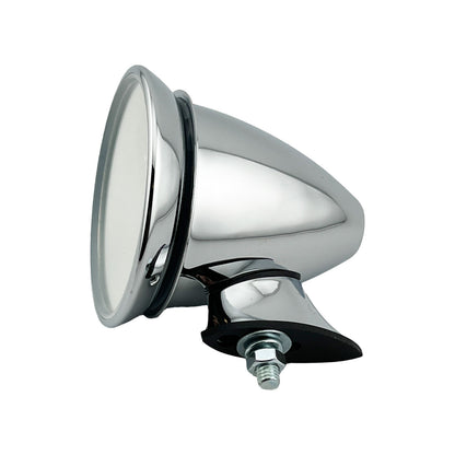 Caretti Chrome Bullet Mirrors with Adjustable Head, Classic 1960s MG Mini Triumph (Pair)