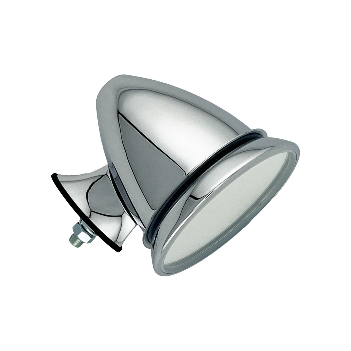 Caretti Chrome Bullet Mirrors with Adjustable Head, Classic 1960s MG Mini Triumph (Pair)