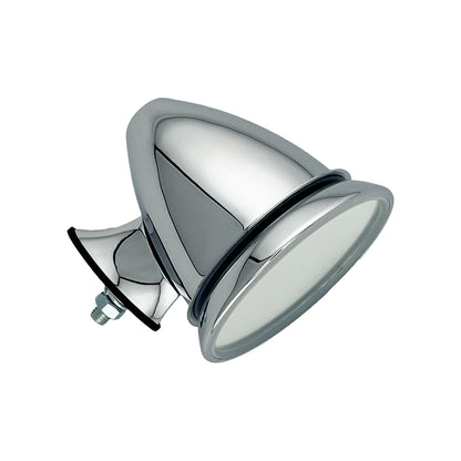 Caretti Chrome Bullet Mirrors with Adjustable Head, Classic 1960s MG Mini Triumph (Pair)