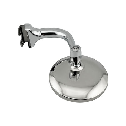 Caretti Peep Mirror 3" Round Chrome, Curved Arm, Classic Hot Rod