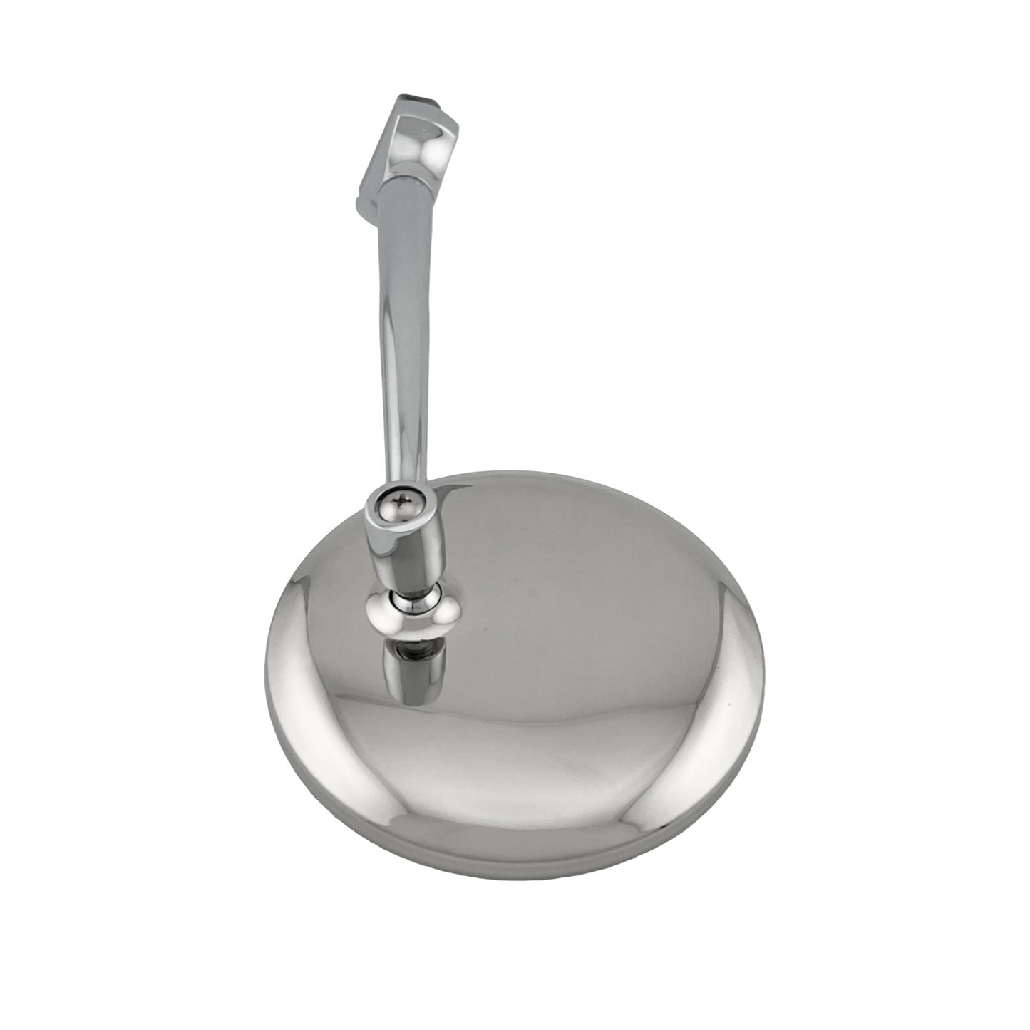 Caretti Peep Mirrors 4" Round Chrome Straight Arm Classic Hot Rod (Single) Street Legal