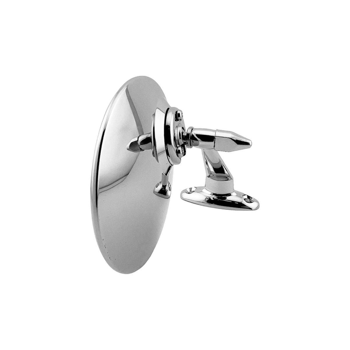 Caretti Chrome Round Wing Mirror Universal Hot Round British Classic Lucas Styling