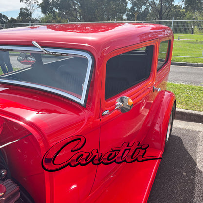 Caretti Chrome Round Wing Mirror Universal Hot Round British Classic Lucas Styling