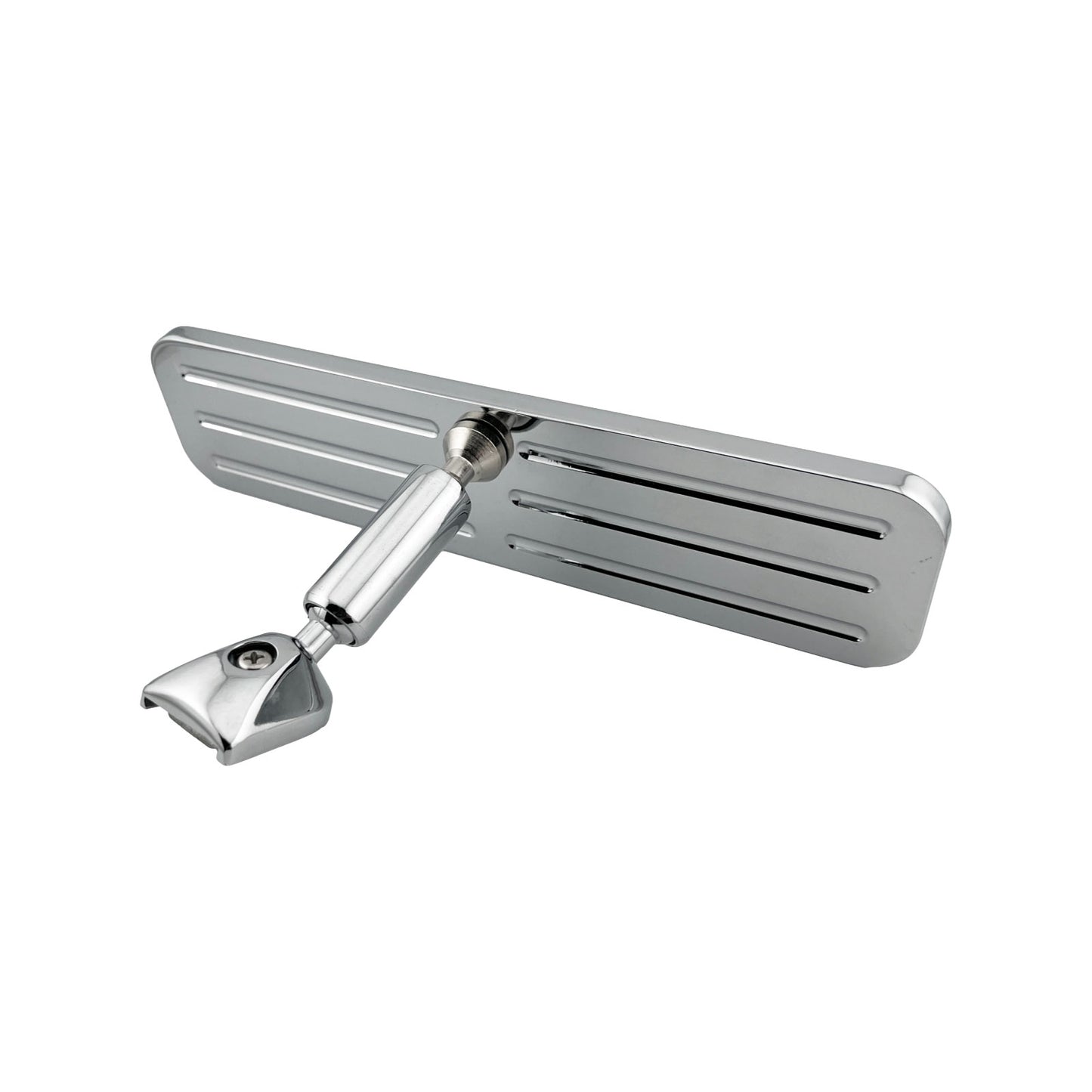 Caretti Slimline Rearview Mirror Chrome Billet Aluminium Rectangular Milled Hot Rod