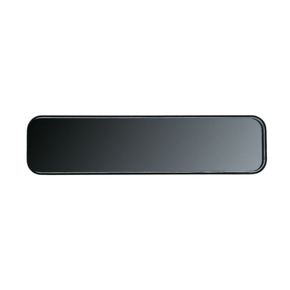Caretti Slimline Rearview Mirror Chrome Billet Aluminium Rectangular Milled Hot Rod