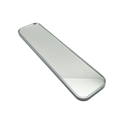 Caretti Slimline Rearview Mirror Chrome Billet Aluminium Rectangular Milled Hot Rod