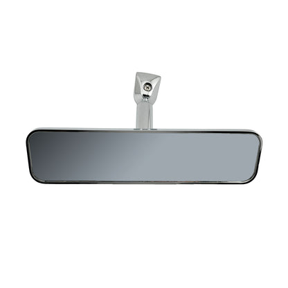 Caretti Slimline Rearview Mirror Chrome Billet Aluminium Rectangular Milled Hot Rod